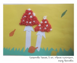 Трофимова Таисия, 5 лет, «Яркие мухоморы»